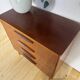 Danish mid-century chest of drawers with four teak drawers.