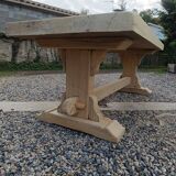 Solid walnut monastery table
