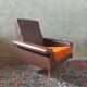 Vintage armchair in faux leather