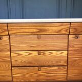 Sideboard seltz casaligne 3 drawers 2 doors granite casa