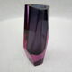 Vase à facettes Murano des années 80