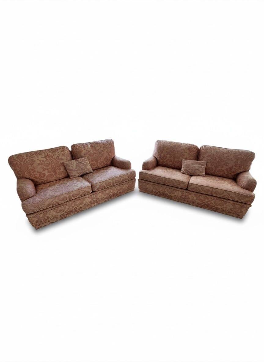 Pair of sofas Maison Schwartz Paris, 1970s-80s