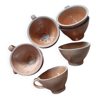 Vintage Stoneware Coffee Mugs