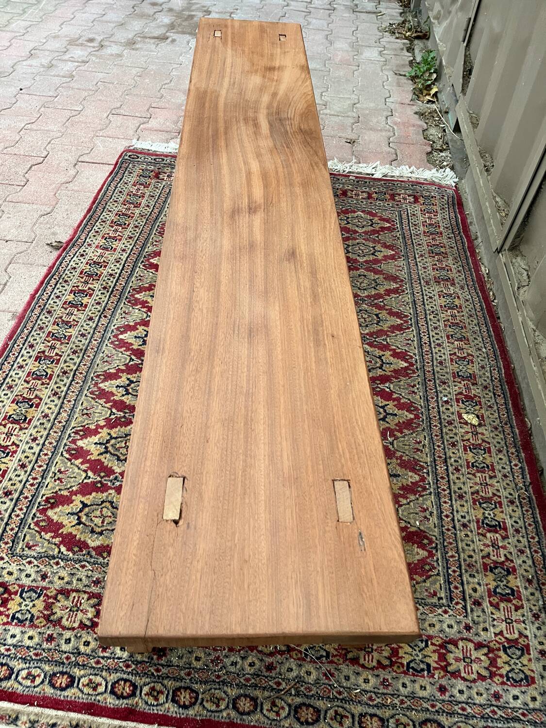 Wooden bench