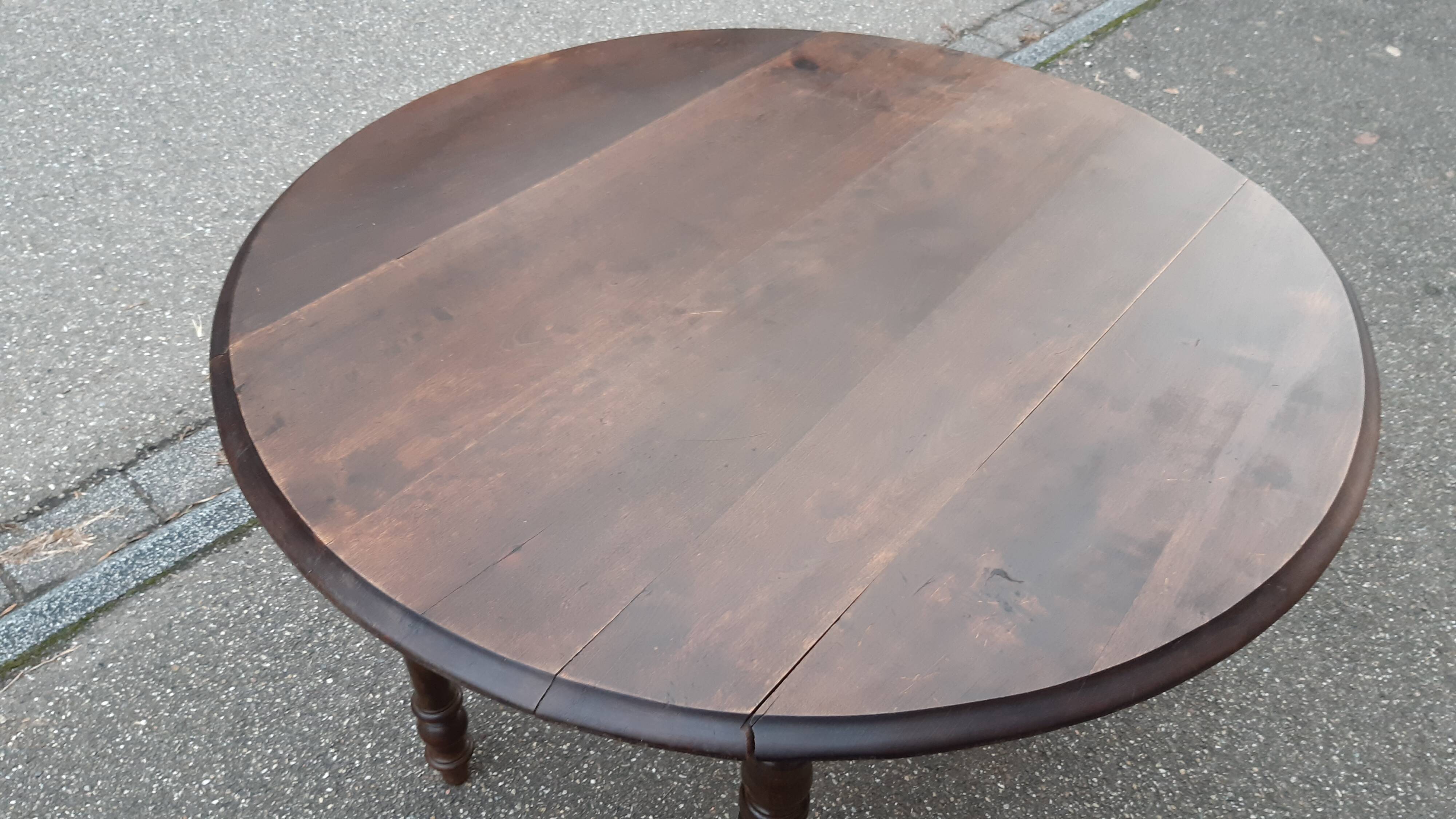Table with fruit wood flaps, early 20th century