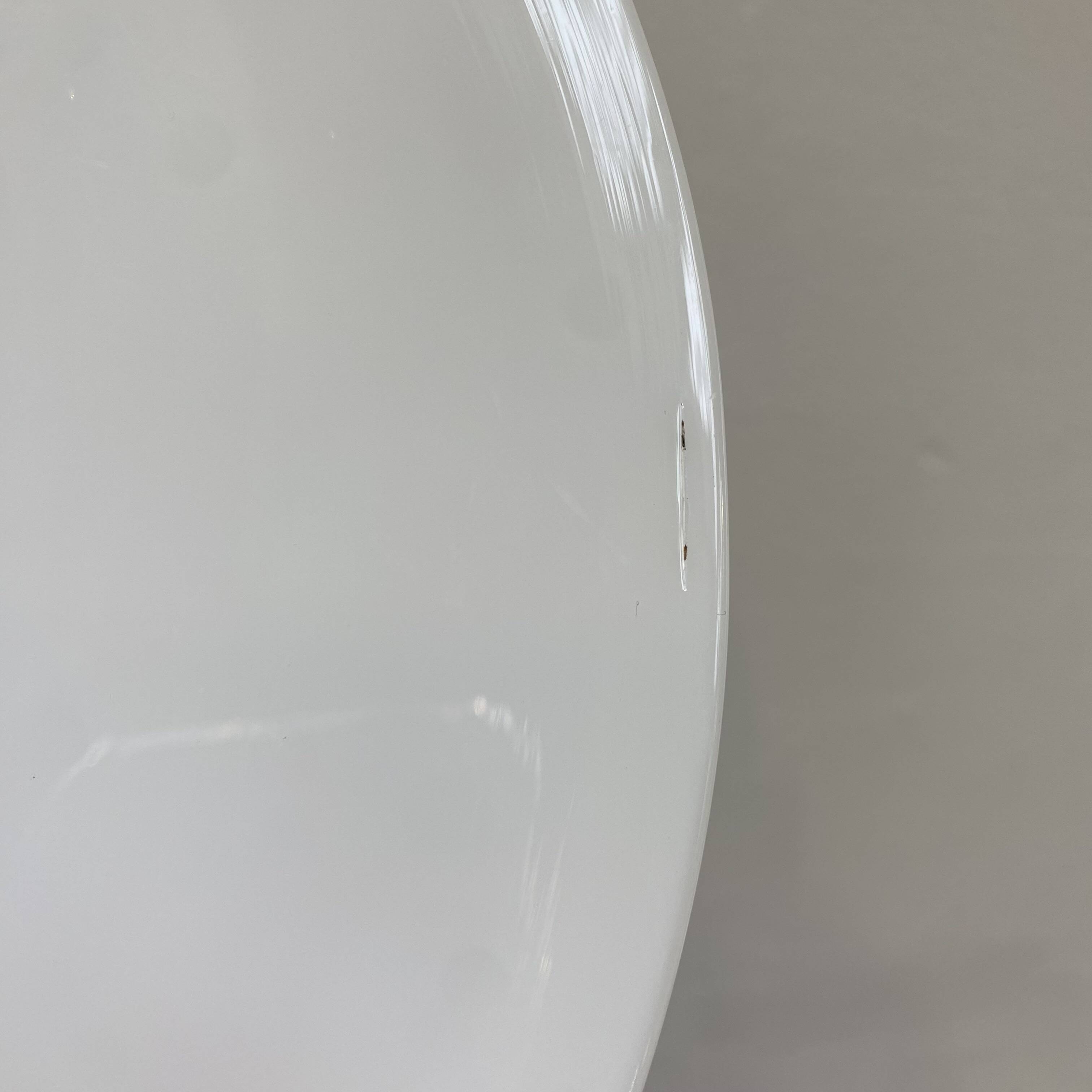 Vintage white opaline pendant light
