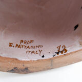 Polychrome faience "Assumption of Mary" by Eugenio Pattarino