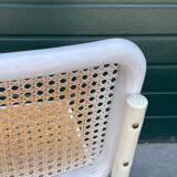 Set of 4 Cesca b32 model chairs in white by Marcel Breuer