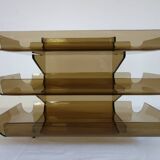 Document holder in smoked plexiglass from the 70s