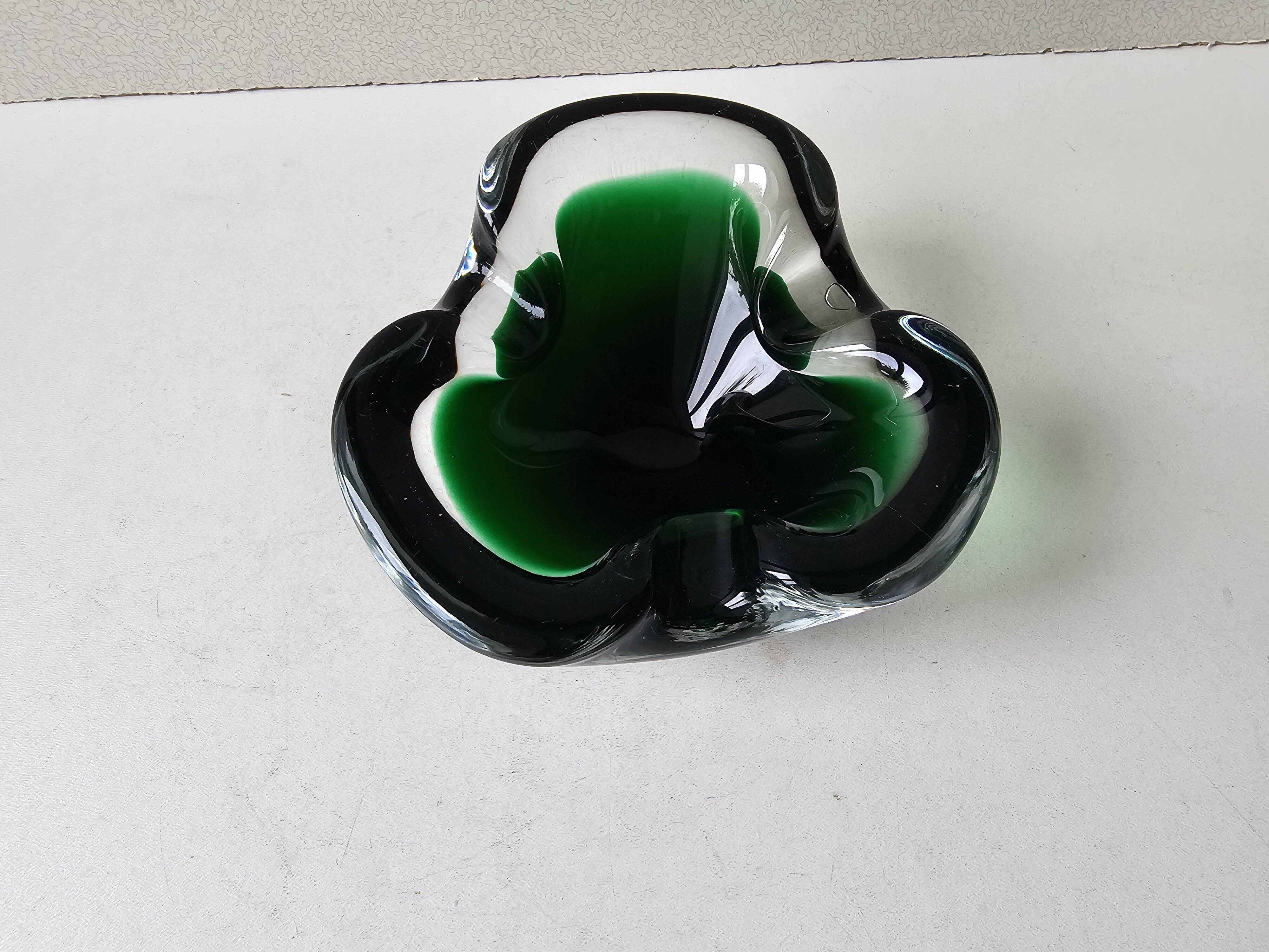 Murano Glass Ashtray Designed by Flavio Poli - 1960s