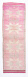 3x11 pale pink vintage runner rug 104x328cm