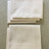 Set of 5 MG monogram napkins