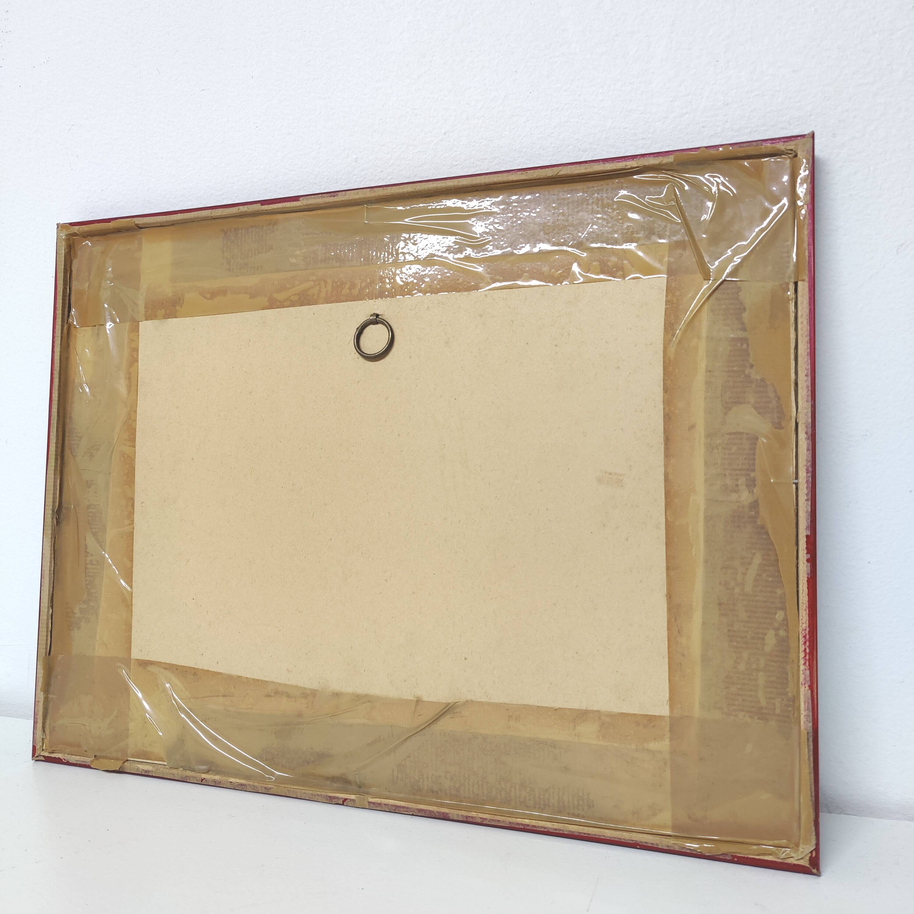 Auvergne Puy engraving map of dome wooden frame old plan of Clermont Ferrand