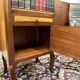 Set of Classic English Nightstand with Books and Marqueterie
