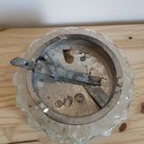 Vintage molded globe glass wall lamp