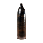 Large glazed stoneware soliflore vase – La Borne, 1960s