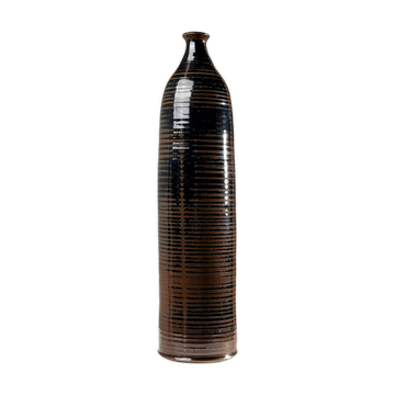 Large glazed stoneware soliflore vase – La Borne, 1960s