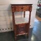 Table de chevet bois bambou du XIXème