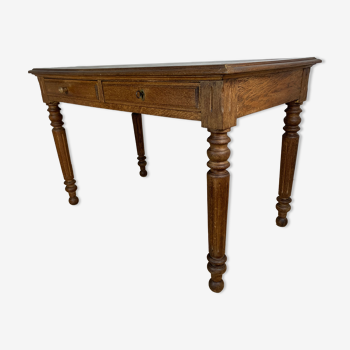 Farmhouse table louis Philippe style desk in oak