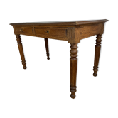 Table de ferme bureau style Louis Philippe en chêne