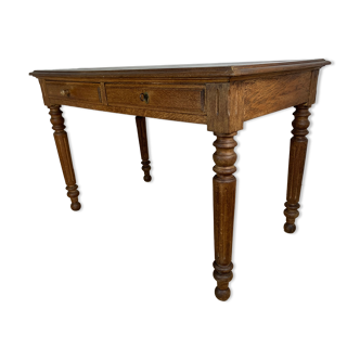 Farmhouse table louis Philippe style desk in oak