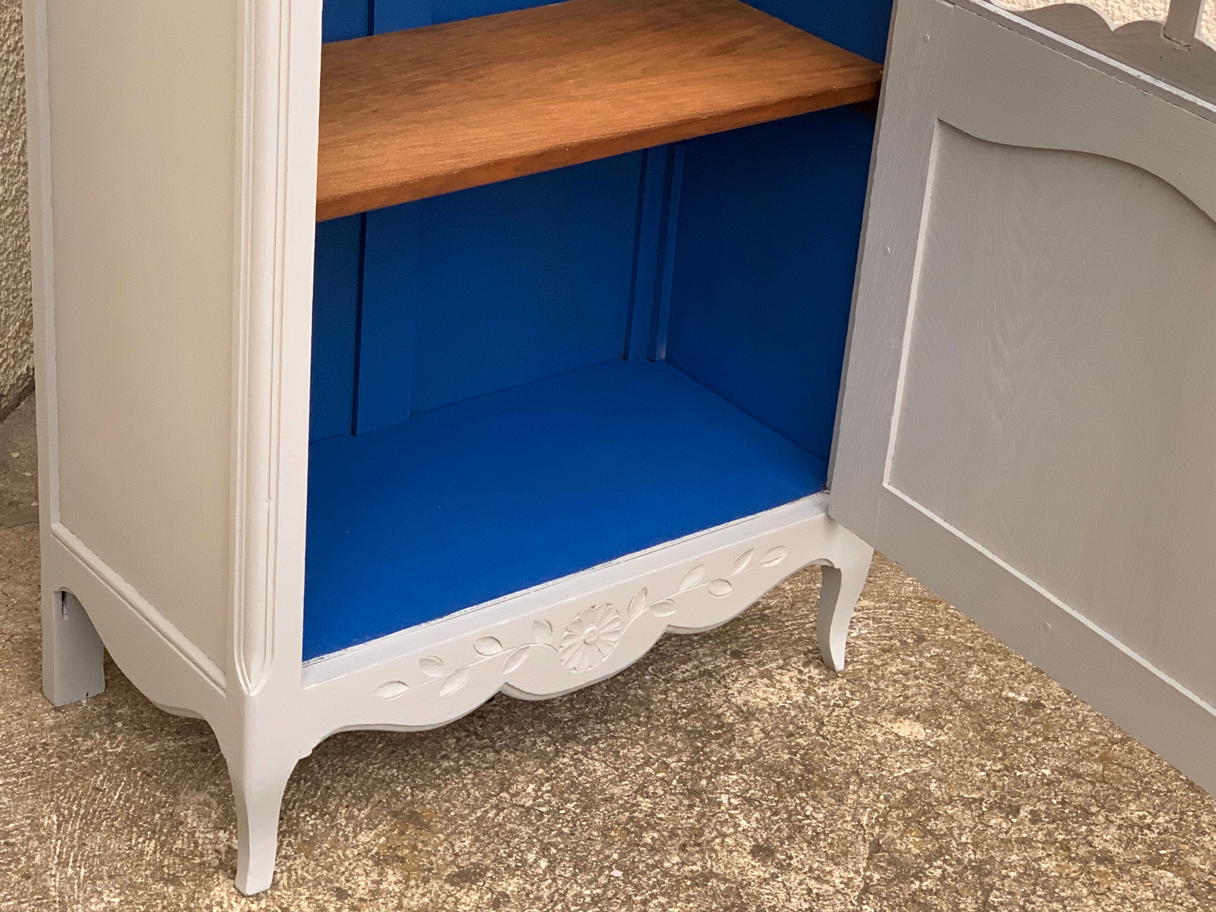 1930s Parisian glass-fronted wardrobe