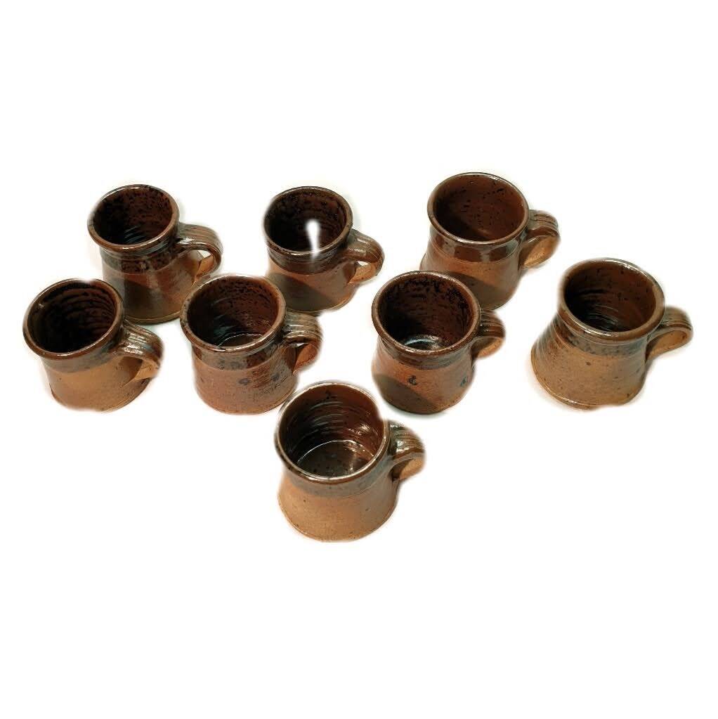 Vintage 8-cup stoneware coffee service