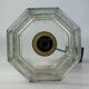 60s 70s ceiling lamp Glashütte Limburg Germany glass & brass Space Age