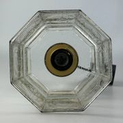 Suspension des années 60 70 Glashütte Limburg Allemagne verre et laiton Space Age