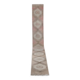 Vintage Turkish hallway rug 84x765 cm