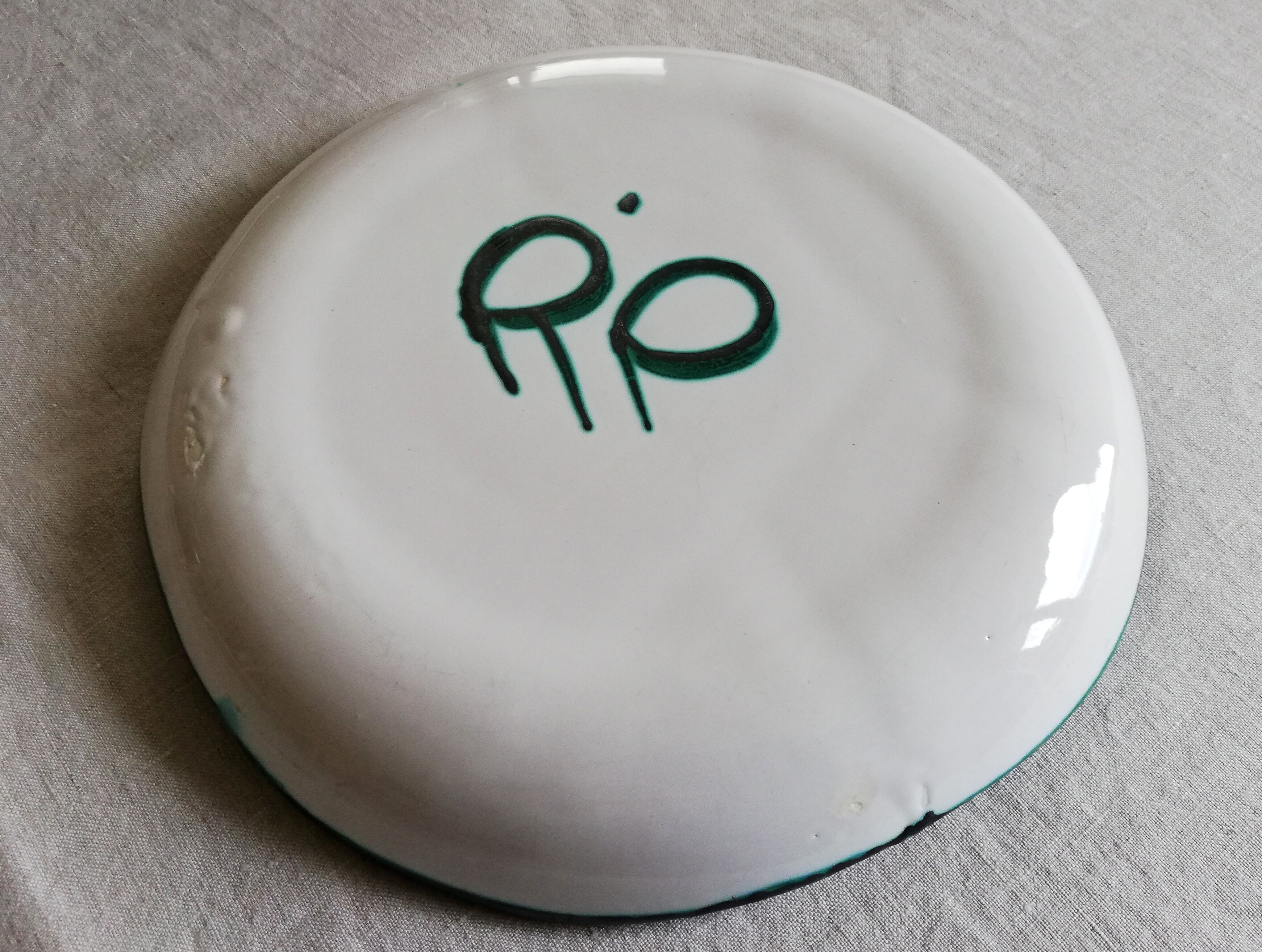 Set 6 compartment plates Robert Picault Vallauris