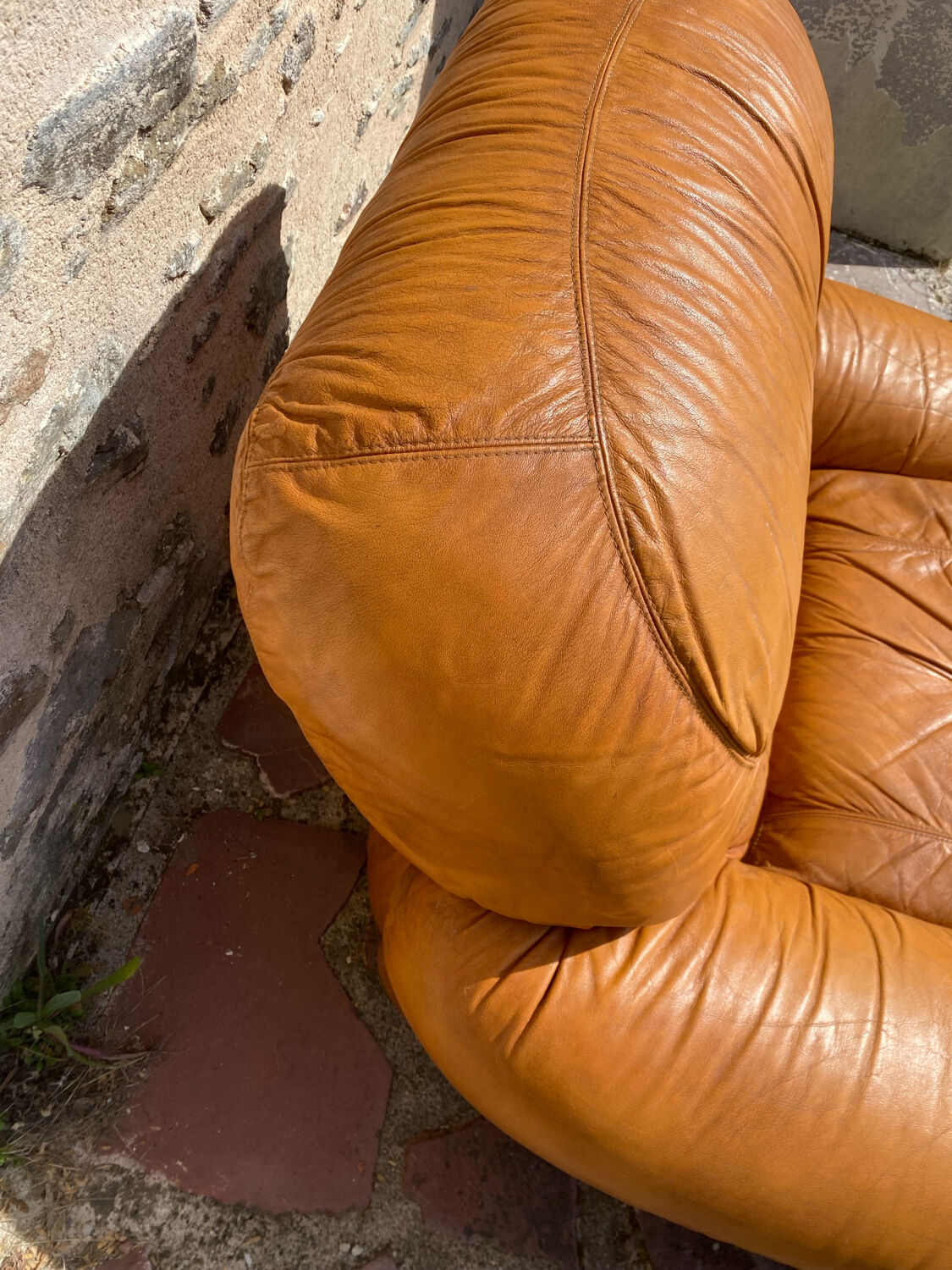 Italian leather armchair