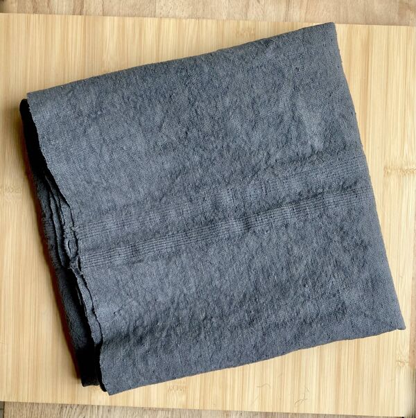 Nappe ancienne en chanvre / gris