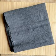 Antique hemp tablecloth / gray