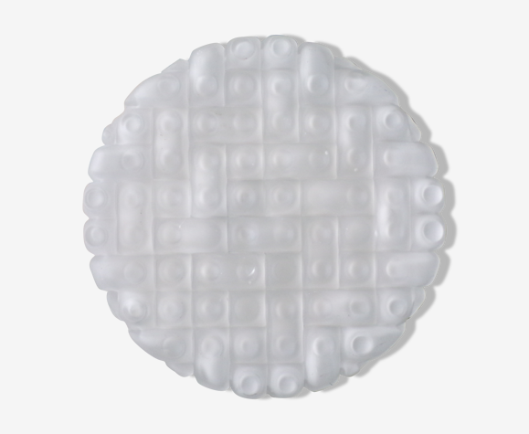 Erco ceiling lamp in molded pressed glass Ø30cm