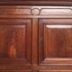 Louis XIV walnut buffet with 4 doors from the 18th century.