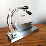 Lamp to lay swan and leaf decoration, 1930-40