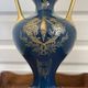 Antique large empire vase blue & gold jaguet pinon 40cm 2.6kg