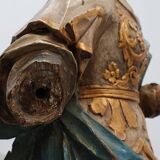 French 18th Century Religious Statue of the Virgin Mary on a cloud