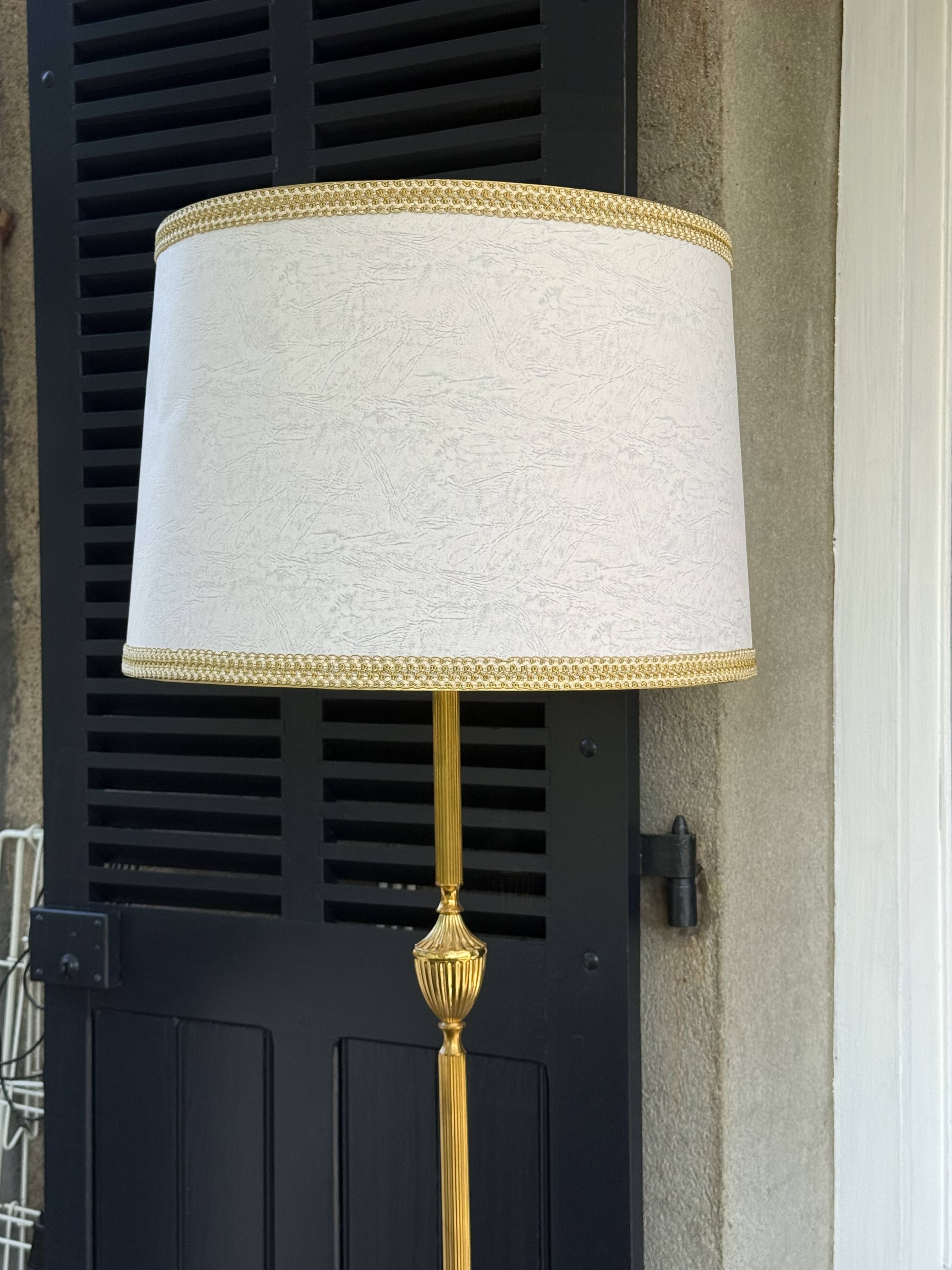 Lampadaire  vintage esprit Jansen