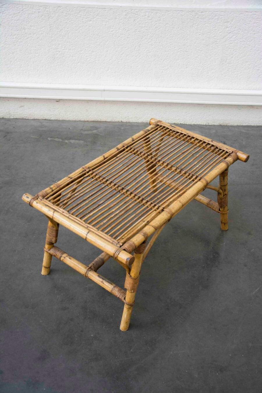 Rattan coffee table