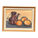Original Swedish Oil on Panel – "Kattle and Oranges" by Herald – Signed – Dated 1966 – Framed Vintage Piece