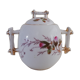 Porcelain sugar bowl handle decorated with sugar cane