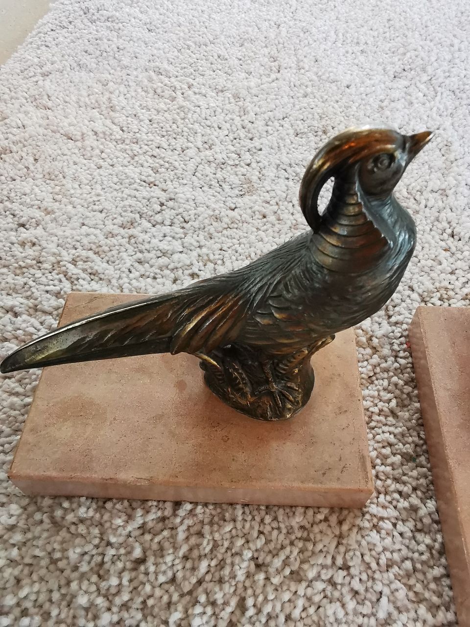Pair of bronze bookends