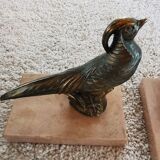 Pair of bronze bookends