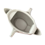 Old porcelain saucepan with fat/lean separator