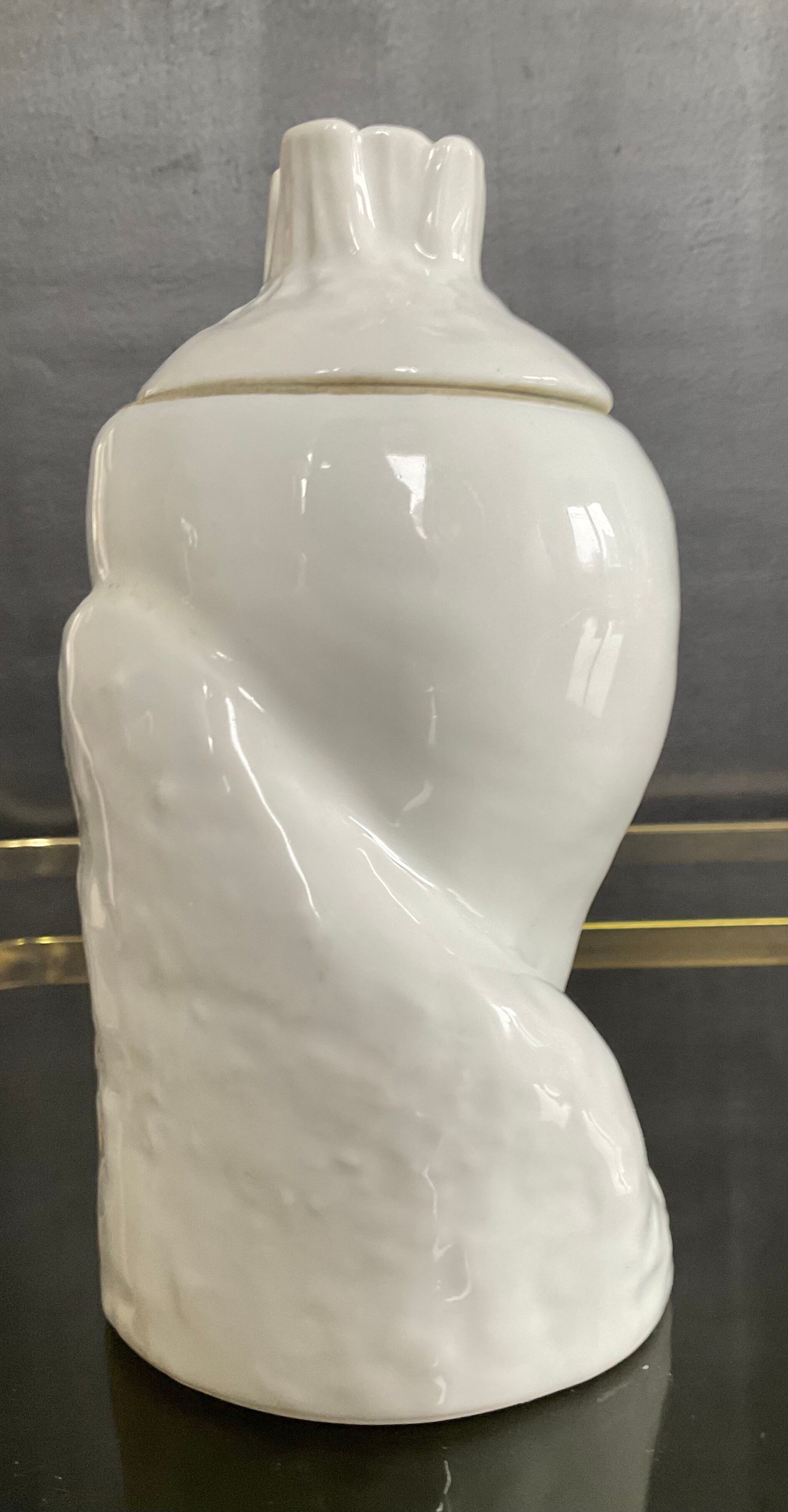 Old covered pot in porcelain Germany