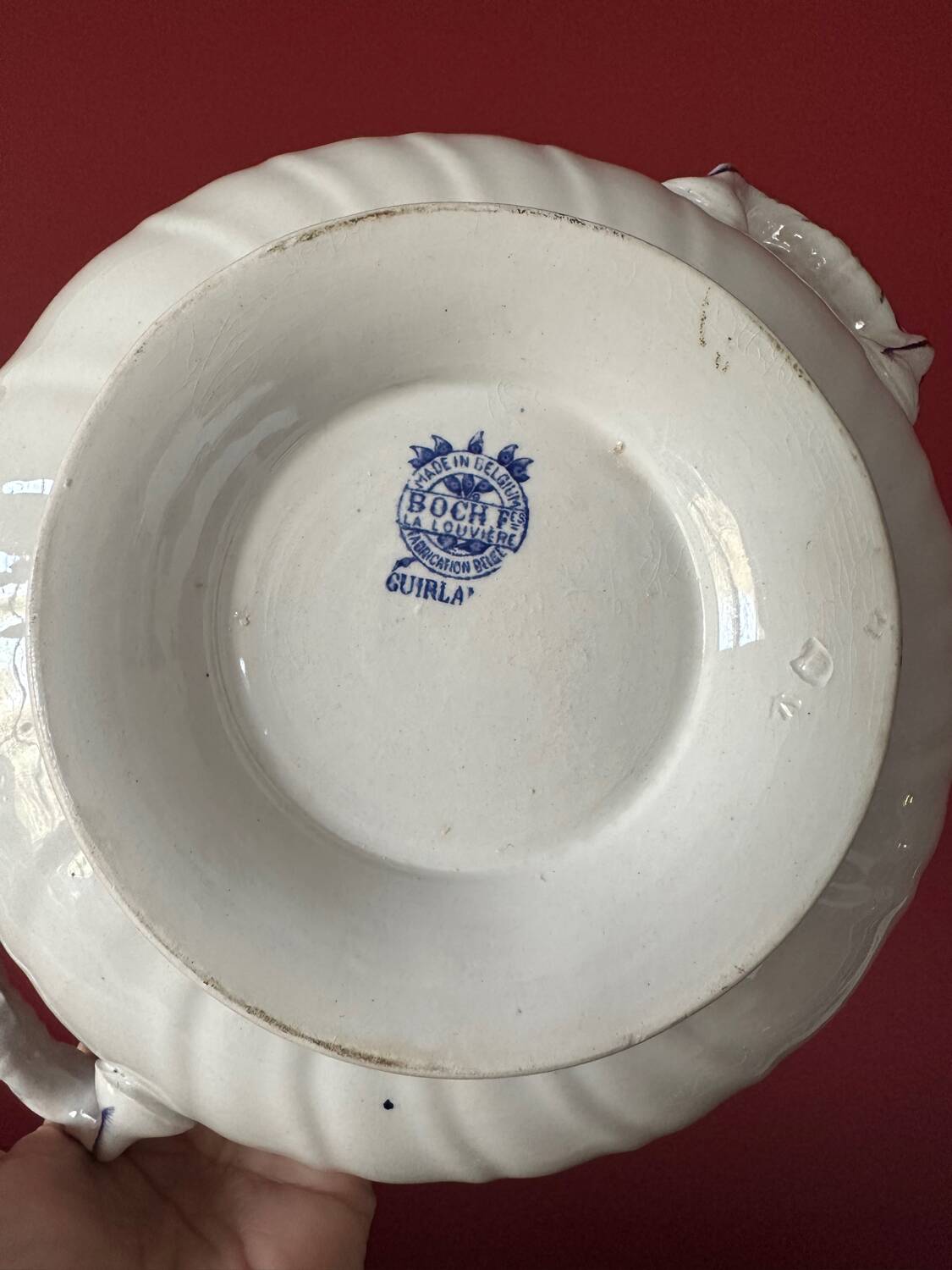 Antique Boch soup tureen