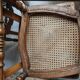 Set of 4 antique dining chairs with caned seats, beech, France, circa 1900–1920.