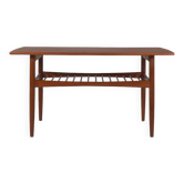 Danish coffee table with magazine holder, 1960s